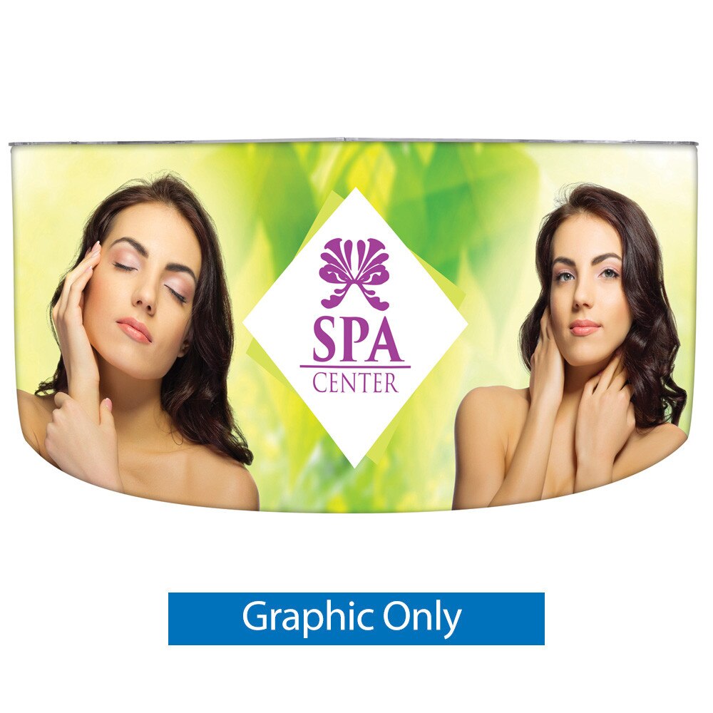 EZ Fabric Counter Curved Quad — Graphic Only